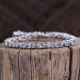 Bracelet en argent et topaze bleue