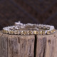 Bracelet en argent et citrine