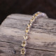 Bracelet en argent et citrine