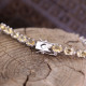 Bracelet en argent et citrine