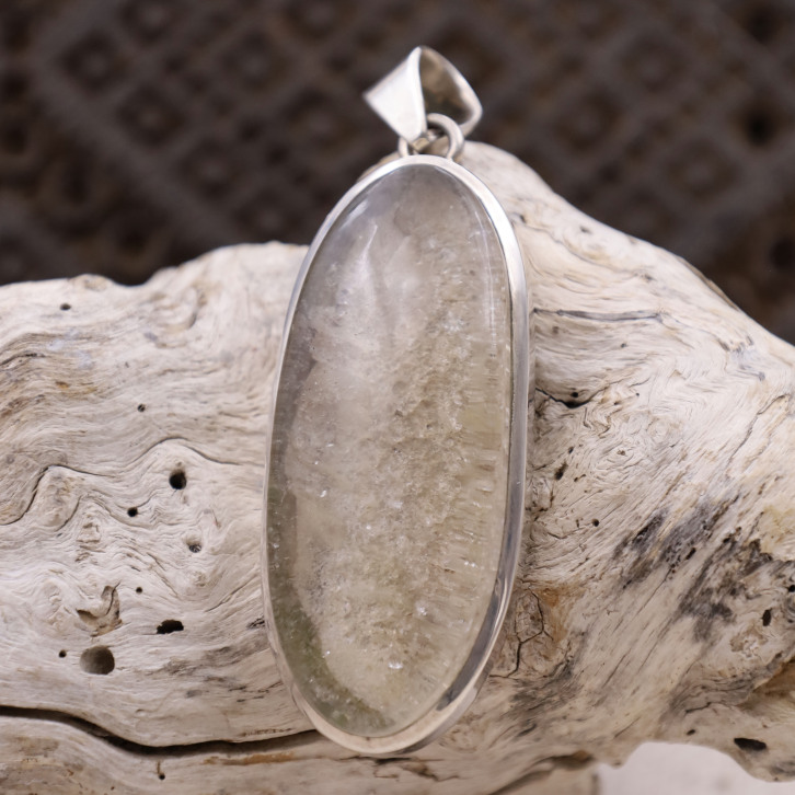 Pendentif en argent et quartz garden