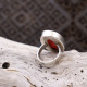 Bague en argent et racine de Rubis