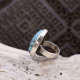 Bague en argent et turquoise