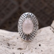 Bague en argent et quartz rose