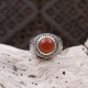 Bague en argent et cornaline