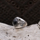 Bague en argent et onyx