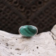 Bague en argent et malachite