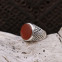 Bague en argent et cornaline