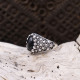 Bague en argent et onyx