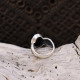 Bague en argent et onyx