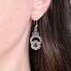 Boucles d'oreilles en argent et onyx