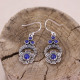 Boucles d'oreilles en argent et lapis lazuli