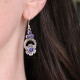 Boucles d'oreilles en argent et lapis lazuli