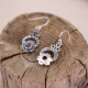 Boucles d'oreilles en argent et labradorite