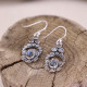 Boucles d'oreilles en argent et labradorite