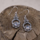 Boucles d'oreilles en argent et pierre de lune