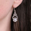 Boucles d'oreilles en argent et pierre de lune