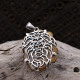 Pendentif en argent et oeil de tigre - lion