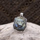 Pendentif en argent et labradorite - lion