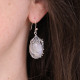 Boucles d'oreilles en argent et pierre de lune