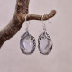 Boucles d'oreilles en argent et pierre de lune