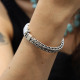 Bracelet en argent snake Kundalee