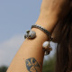 Bracelet en argent snake Naga