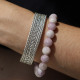 Bracelet pierre kunzite - 10mm