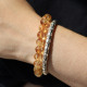 Bracelet pierre citrine - 8mm