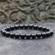 Bracelet pierre onyx - 8mm