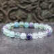 Bracelet pierre fluorite - 8mm