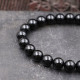 Bracelet pierre onyx - 10mm