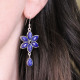 Boucles d'oreilles en argent et lapis lazuli