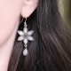 Boucles d'oreilles en argent et labradorite