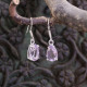 Boucles d'oreilles en argent et amétrine