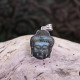 Pendentif en argent et labradorite - Bouddha