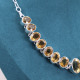 Collier en argent et citrine