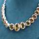 Collier en argent et citrine