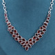 Collier en argent et grenat