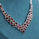 Collier en argent et grenat