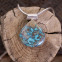 Pendentif en argent et turquoise