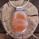 Pendentif en argent et agate