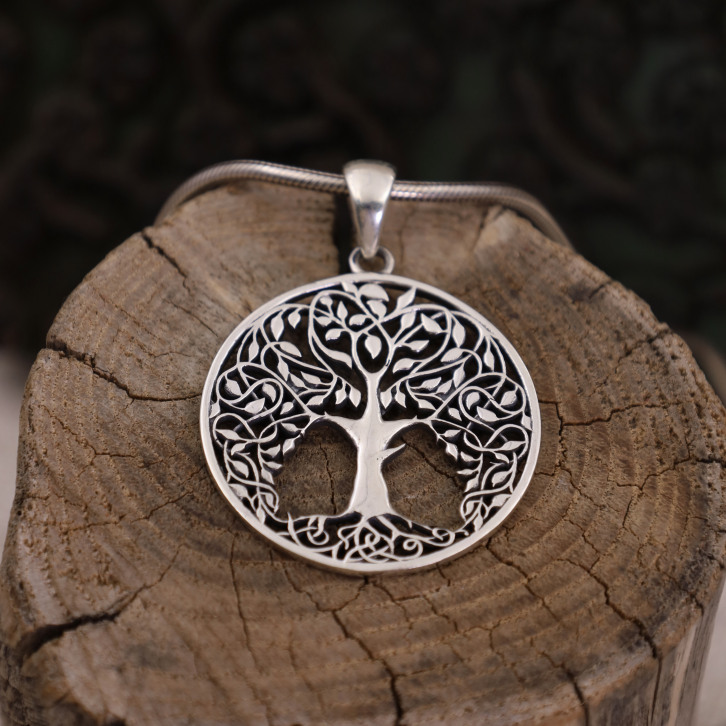 Pendentif en argent - arbre de vie