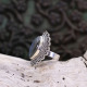 Bague en argent et labradorite