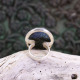 Bague en argent et labradorite