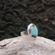 Bague en argent et turquoise