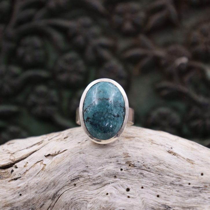 Bague en argent et turquoise