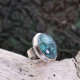 Bague en argent et turquoise