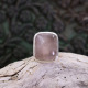 Bague en argent et quartz rose