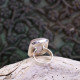 Bague en argent et quartz rose